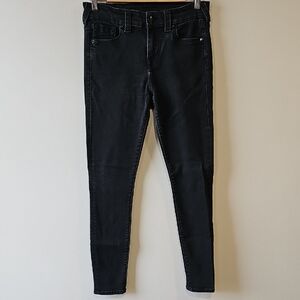 True Religion Women's Black 30x29 Skinny Jeans